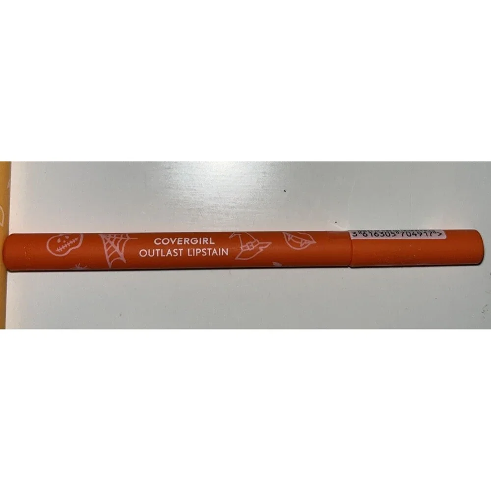 2PC Covergirl Outlast Lipstain  Pumpkin Carving 95 Sweet&Corny Halloween
